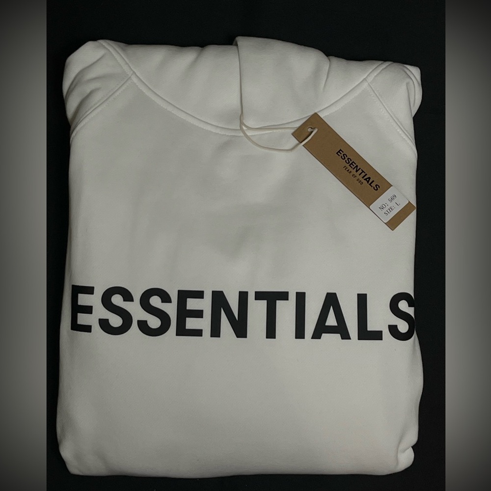 Essentials White Hoodie and Joggers